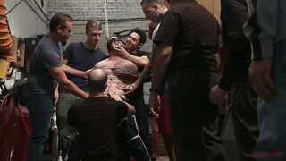 Muscled mechanic, bound, fucked...