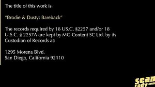 Brodie & Dusty: Bareback