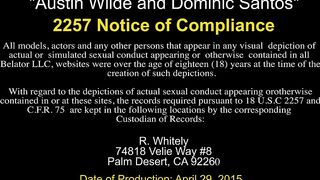 Dominic Santos barebacked by Austin Wilde