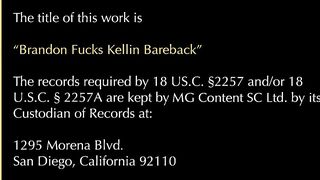 Brandon Fucks Kellin - Bareback