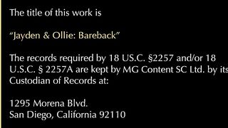 Jayden & Ollie - Bareback