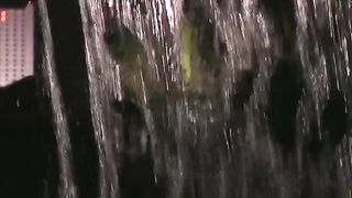 Screwing at Night by a Waterfall