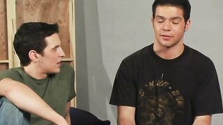 Michael Lucas Trains Jimmy Trips and Corey Cade