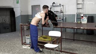 PVC Twink fucked raw Pt.1